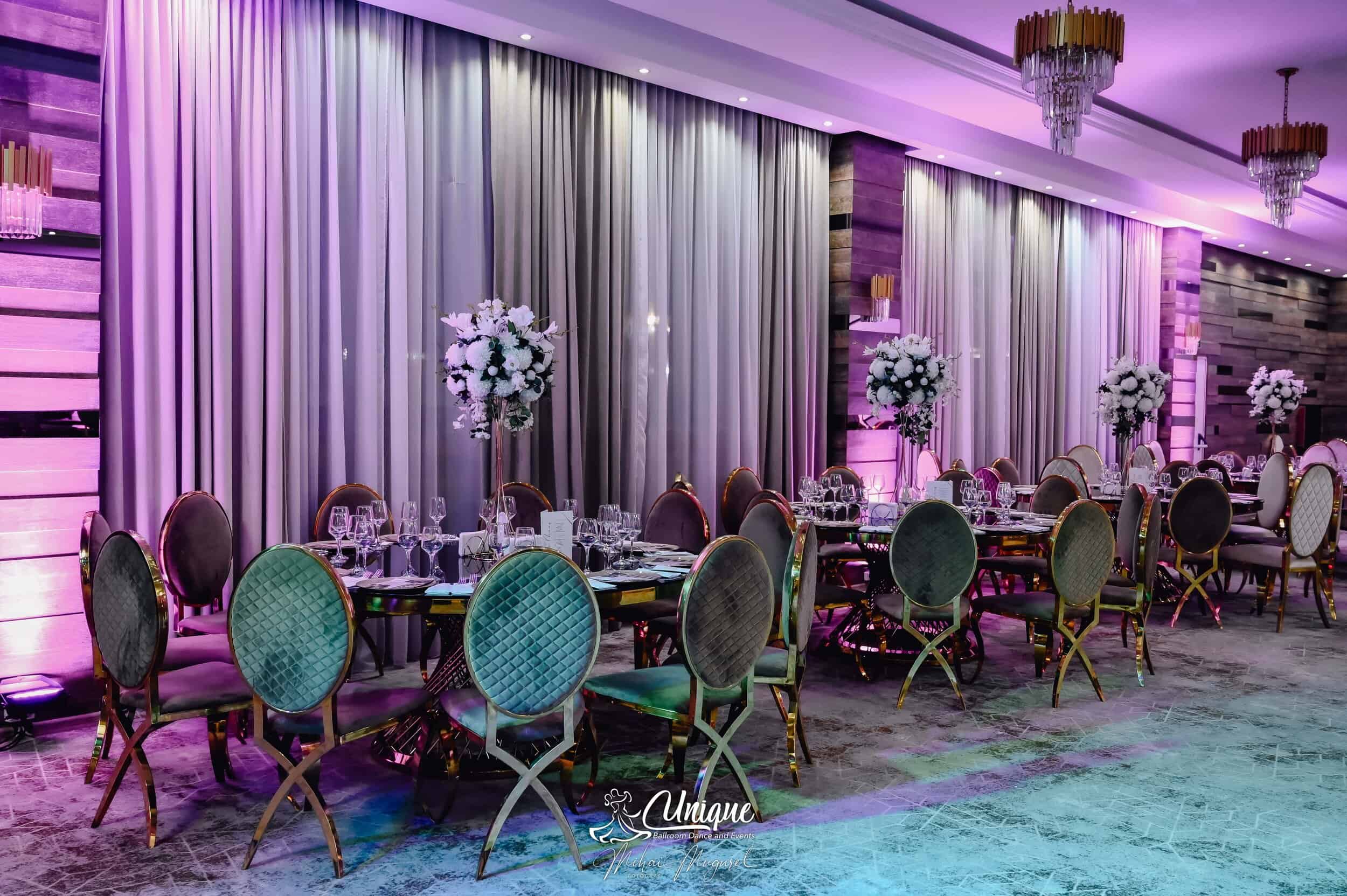 Salon Unique 1 – spațiu elegant pentru evenimente la Unique Ballroom Galați